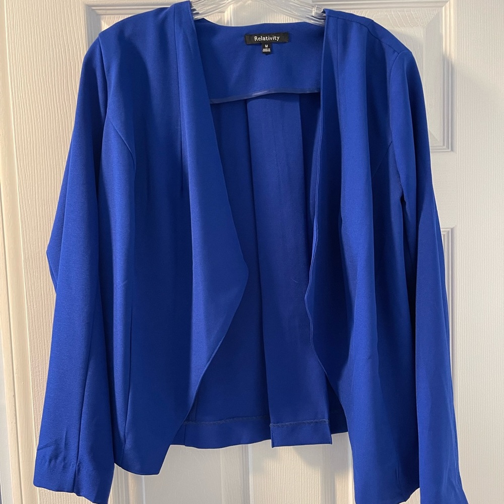 Blue light weight blazer